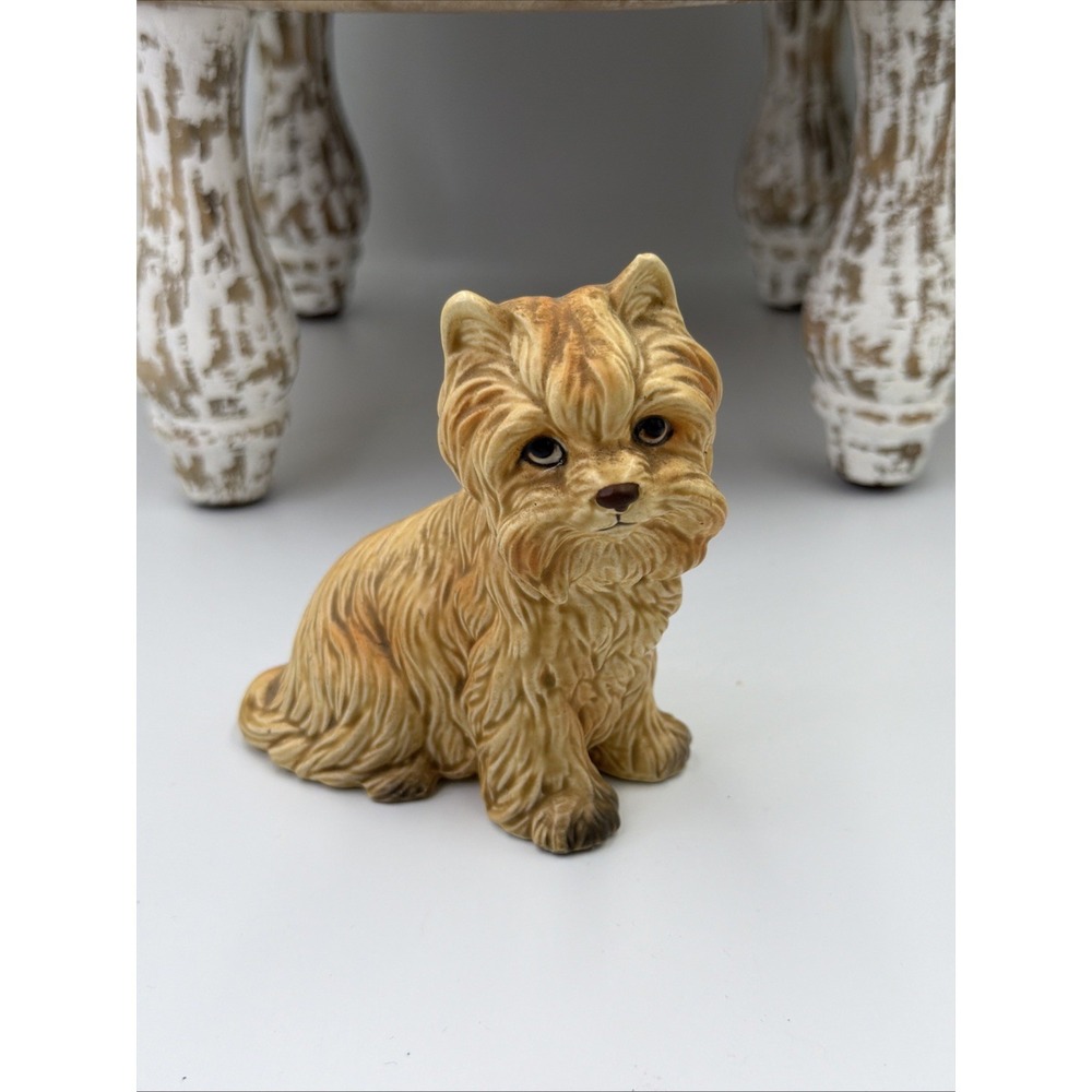Vintage  Brown Terrier Dog Figurine Napco? Adorable Numbered